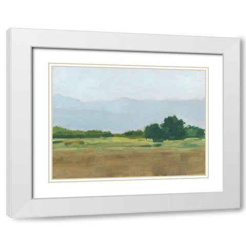 Viridian Shade I White Modern Wood Framed Art Print with Double Matting by Harper, Ethan