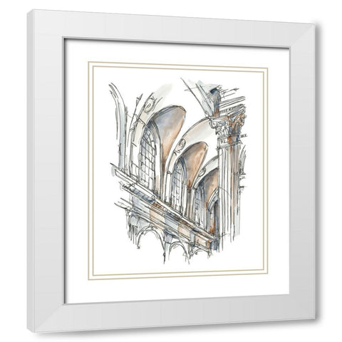 Plein Air Interior Study I White Modern Wood Framed Art Print with Double Matting by Harper, Ethan
