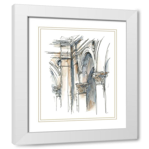 Plein Air Interior Study II White Modern Wood Framed Art Print with Double Matting by Harper, Ethan