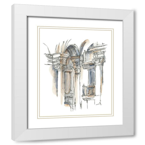 Plein Air Interior Study III White Modern Wood Framed Art Print with Double Matting by Harper, Ethan