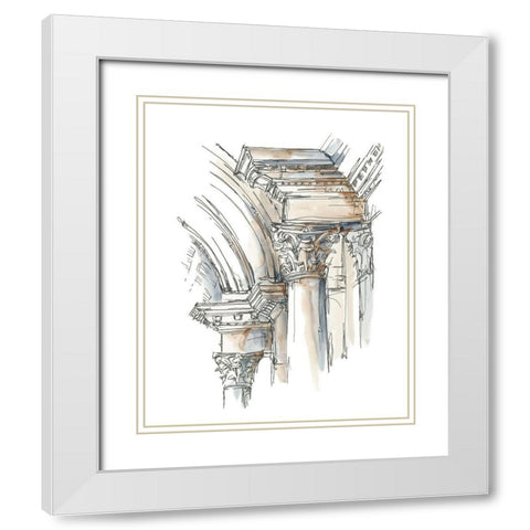 Plein Air Interior Study IV White Modern Wood Framed Art Print with Double Matting by Harper, Ethan