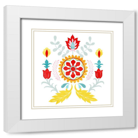 Taza II White Modern Wood Framed Art Print with Double Matting by Popp, Grace
