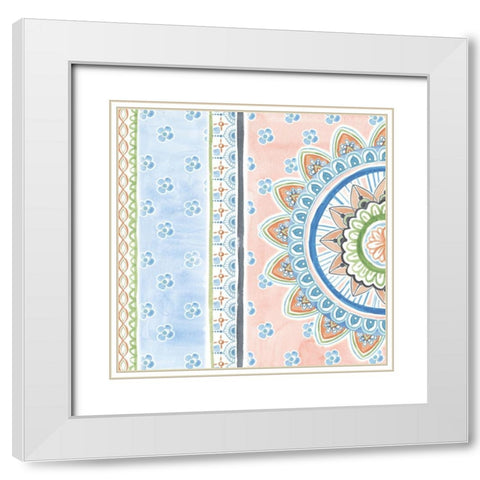 Bisect I White Modern Wood Framed Art Print with Double Matting by Wang, Melissa