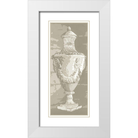 Graphic Urn II White Modern Wood Framed Art Print with Double Matting by Harper, Ethan