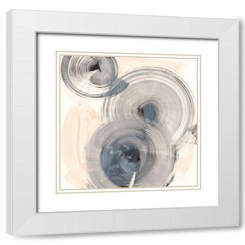 Spin Around I White Modern Wood Framed Art Print with Double Matting by Harper, Ethan