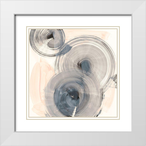 Spin Around I White Modern Wood Framed Art Print with Double Matting by Harper, Ethan