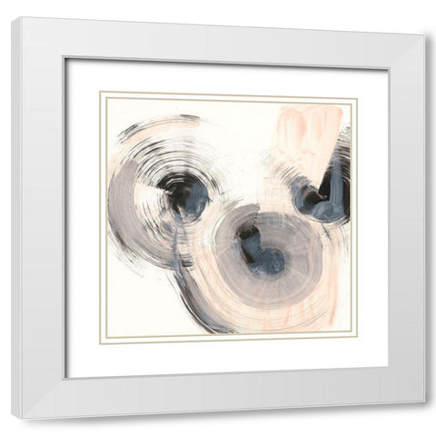 Spin Around II White Modern Wood Framed Art Print with Double Matting by Harper, Ethan