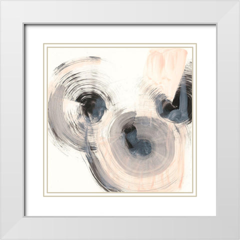 Spin Around II White Modern Wood Framed Art Print with Double Matting by Harper, Ethan