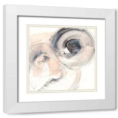 Spin Around IV White Modern Wood Framed Art Print with Double Matting by Harper, Ethan