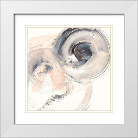 Spin Around IV White Modern Wood Framed Art Print with Double Matting by Harper, Ethan