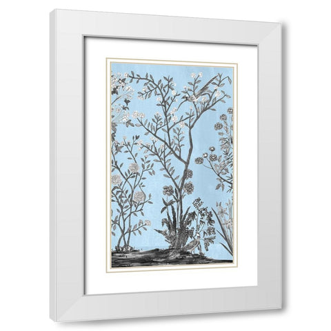 Tree of Life Chinoi III White Modern Wood Framed Art Print with Double Matting by Wang, Melissa