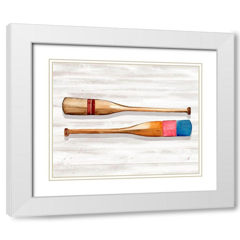 Crew Legacy I White Modern Wood Framed Art Print with Double Matting by Parker, Jennifer Paxton