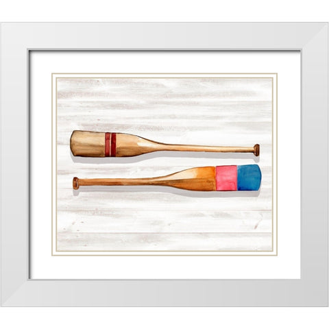 Crew Legacy I White Modern Wood Framed Art Print with Double Matting by Parker, Jennifer Paxton