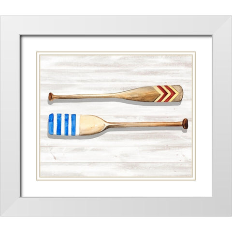 Crew Legacy II White Modern Wood Framed Art Print with Double Matting by Parker, Jennifer Paxton