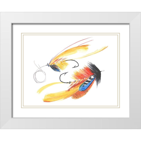 Lure I White Modern Wood Framed Art Print with Double Matting by Parker, Jennifer Paxton