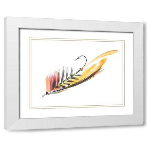 Lure II White Modern Wood Framed Art Print with Double Matting by Parker, Jennifer Paxton