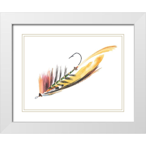 Lure II White Modern Wood Framed Art Print with Double Matting by Parker, Jennifer Paxton
