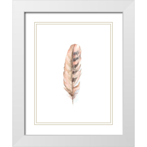 Bird Life V White Modern Wood Framed Art Print with Double Matting by Harper, Ethan