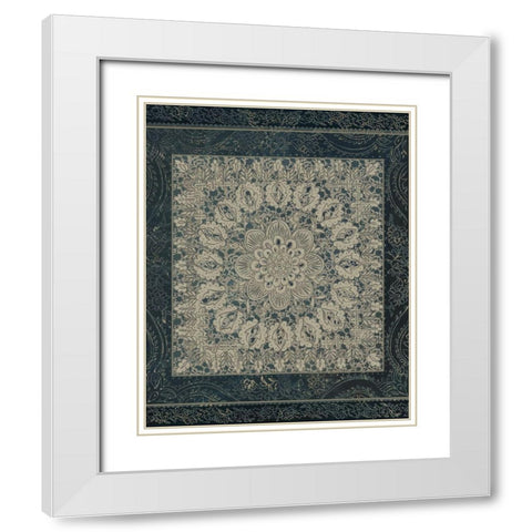 Market Batik I White Modern Wood Framed Art Print with Double Matting by Zarris, Chariklia