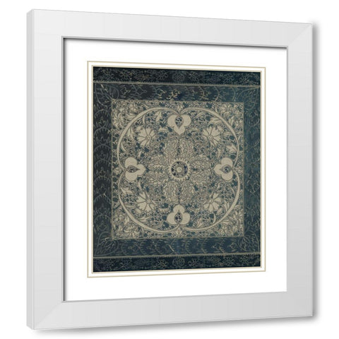 Market Batik II White Modern Wood Framed Art Print with Double Matting by Zarris, Chariklia