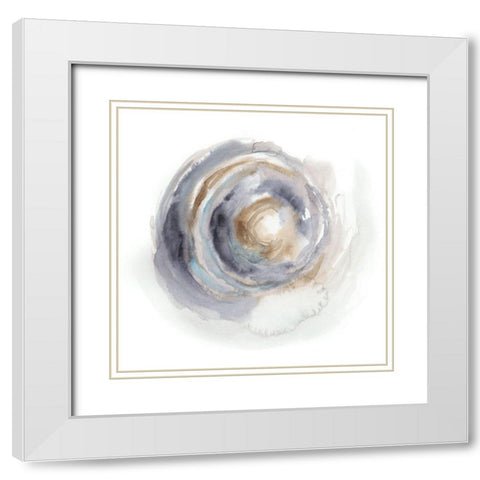 Cloud Nebula I White Modern Wood Framed Art Print with Double Matting by Harper, Ethan