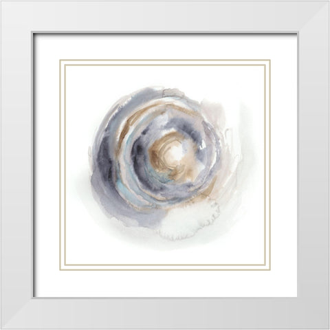 Cloud Nebula I White Modern Wood Framed Art Print with Double Matting by Harper, Ethan