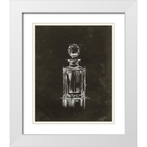 Crystal Barware I White Modern Wood Framed Art Print with Double Matting by Harper, Ethan