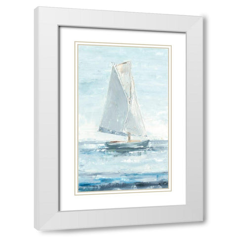Sailors Delight I White Modern Wood Framed Art Print with Double Matting by Harper, Ethan