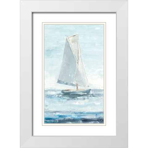 Sailors Delight I White Modern Wood Framed Art Print with Double Matting by Harper, Ethan