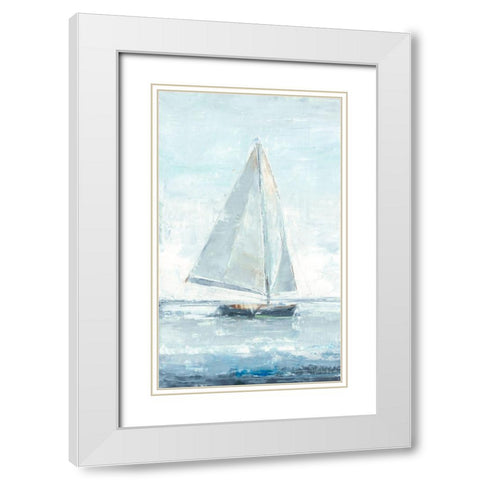Sailors Delight II White Modern Wood Framed Art Print with Double Matting by Harper, Ethan