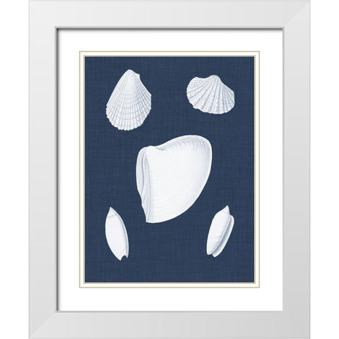 Coquillages Blancs VI White Modern Wood Framed Art Print with Double Matting by Vision Studio