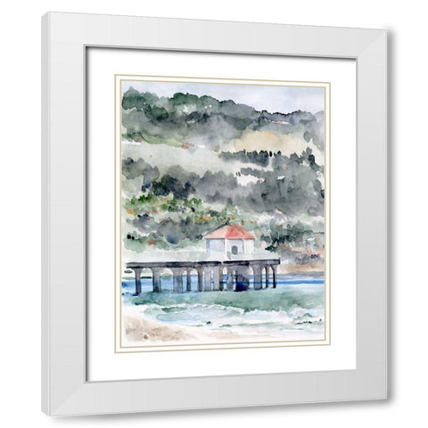 Palos Verdes I White Modern Wood Framed Art Print with Double Matting by Parker, Jennifer Paxton