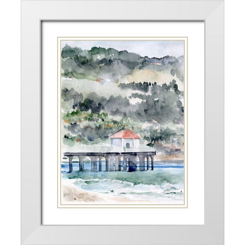Palos Verdes I White Modern Wood Framed Art Print with Double Matting by Parker, Jennifer Paxton