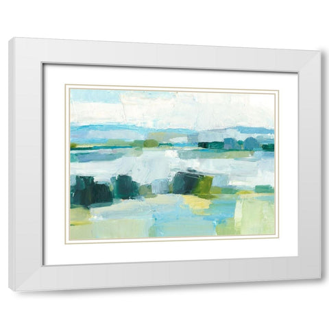 Cool Summer I White Modern Wood Framed Art Print with Double Matting by Harper, Ethan
