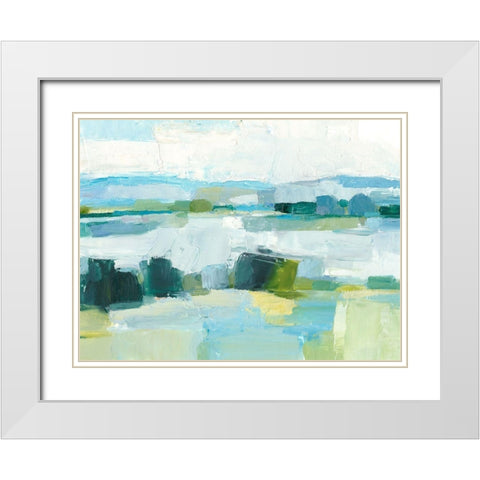 Cool Summer I White Modern Wood Framed Art Print with Double Matting by Harper, Ethan
