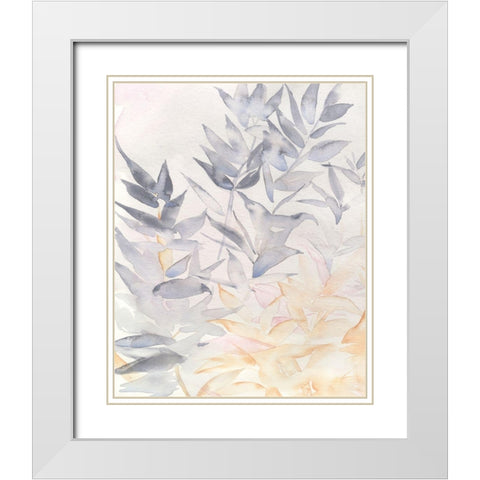 Whispering Boughs I White Modern Wood Framed Art Print with Double Matting by Parker, Jennifer Paxton