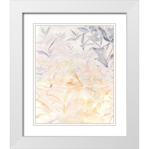 Whispering Boughs II White Modern Wood Framed Art Print with Double Matting by Parker, Jennifer Paxton
