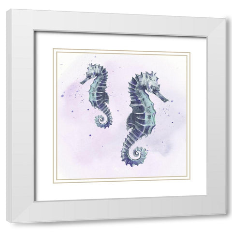 Underwater Halcyon I White Modern Wood Framed Art Print with Double Matting by Parker, Jennifer Paxton