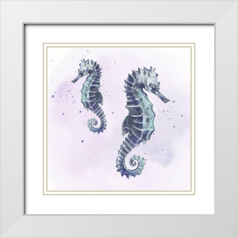 Underwater Halcyon I White Modern Wood Framed Art Print with Double Matting by Parker, Jennifer Paxton