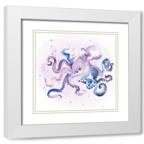 Underwater Halcyon III White Modern Wood Framed Art Print with Double Matting by Parker, Jennifer Paxton