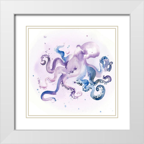 Underwater Halcyon III White Modern Wood Framed Art Print with Double Matting by Parker, Jennifer Paxton
