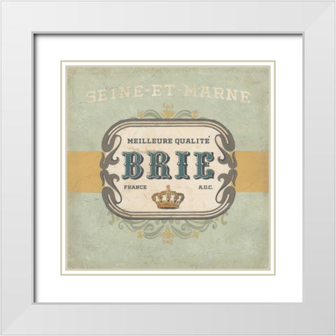 Nouveau Chevre I White Modern Wood Framed Art Print with Double Matting by Vess, June Erica