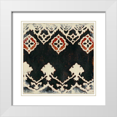 Bolero I White Modern Wood Framed Art Print with Double Matting by Zarris, Chariklia