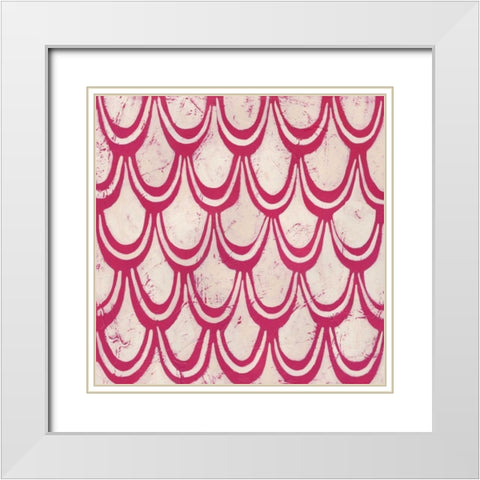 Singsong I White Modern Wood Framed Art Print with Double Matting by Zarris, Chariklia