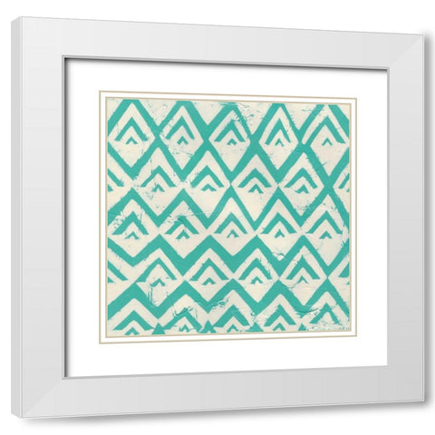 Singsong II White Modern Wood Framed Art Print with Double Matting by Zarris, Chariklia