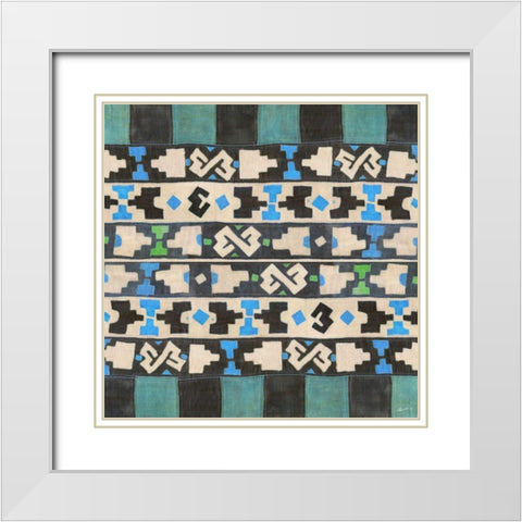 Kuba Kuba II White Modern Wood Framed Art Print with Double Matting by Butler, John