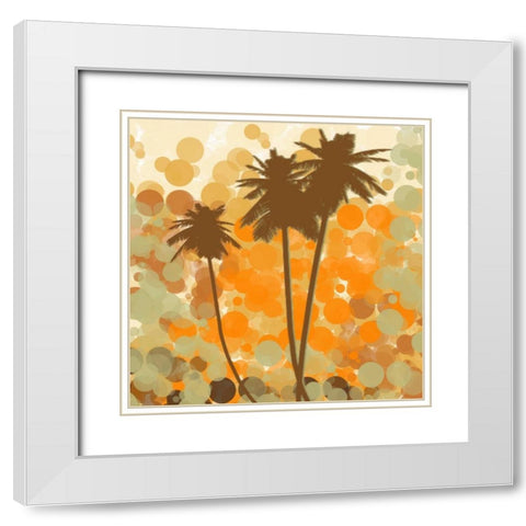 Sunshine Garden II White Modern Wood Framed Art Print with Double Matting by Orlov, Irena