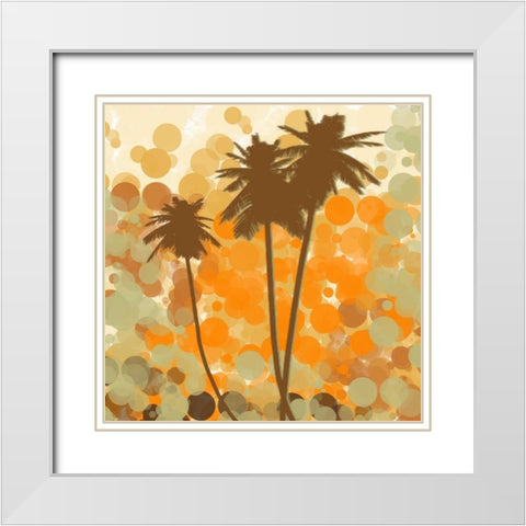 Sunshine Garden II White Modern Wood Framed Art Print with Double Matting by Orlov, Irena