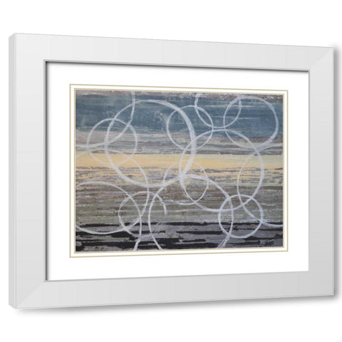 Coin Toss I White Modern Wood Framed Art Print with Double Matting by Avondet, Natalie