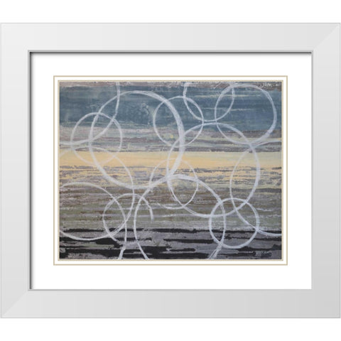 Coin Toss I White Modern Wood Framed Art Print with Double Matting by Avondet, Natalie